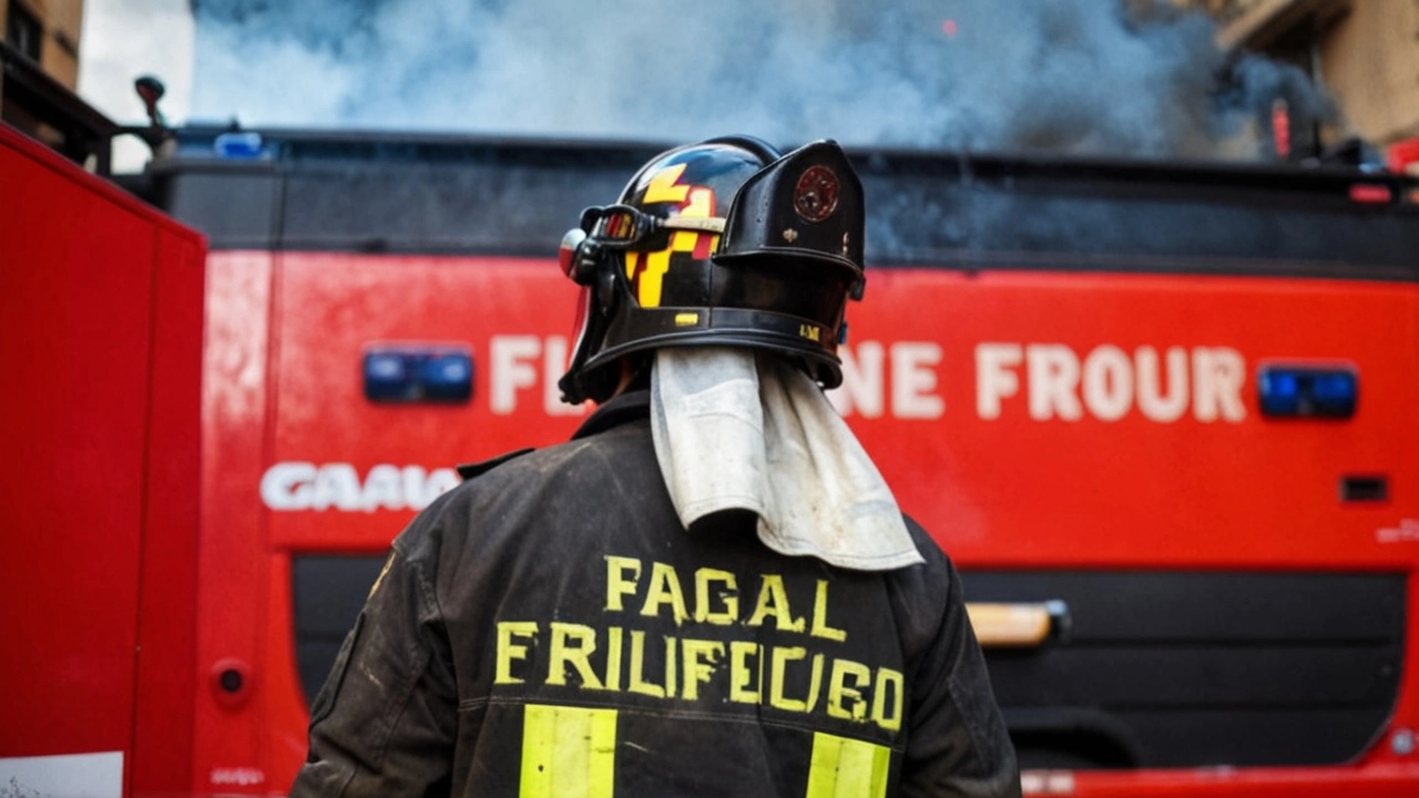 Incendio a Casal Lumbroso: Colonna di Fumo Raggiunge il Centro di Roma